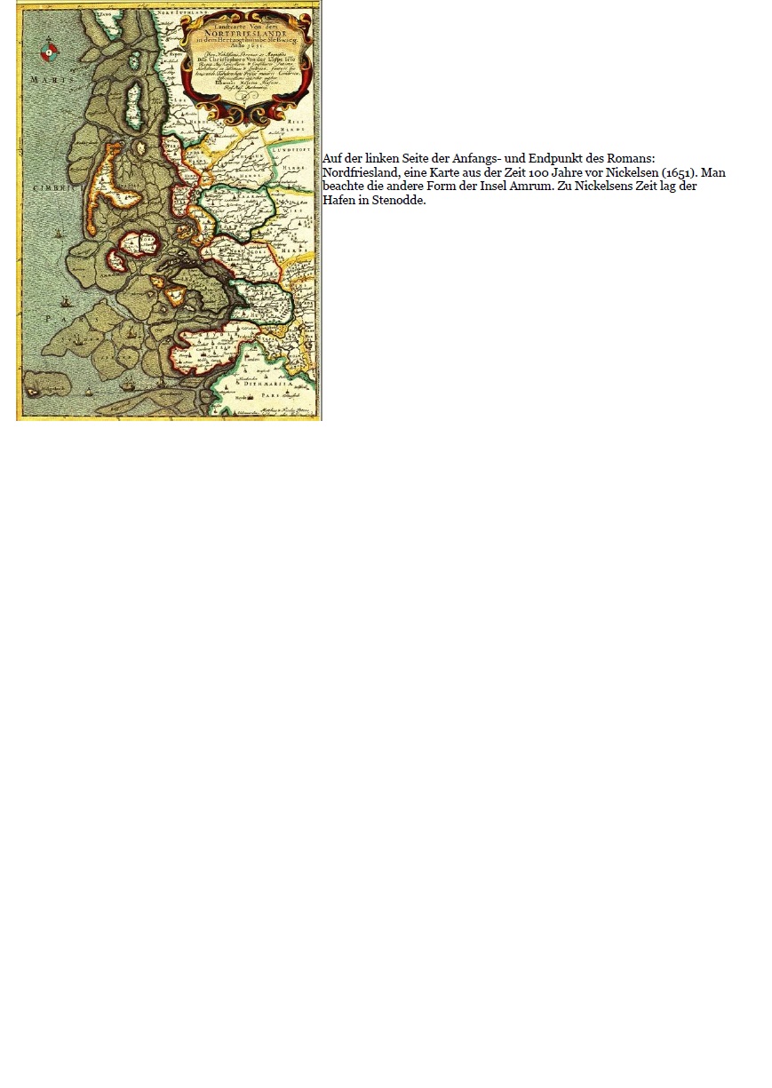 Kartenmaterial Nickelsen Amrum 1651 Karte